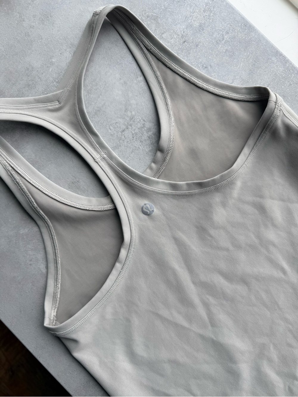 NEW Lululemon athletica Light Gray Racerback Tank Top